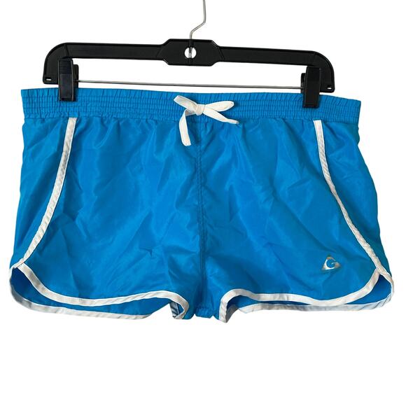 Gerry Swim Shorts Girls Size 16 Light Blue White Stripe - Picture 11 of 11